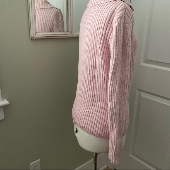 TOMMY HILFIGER KNITTED PINK SWEATER, SIZE: L - Picture 4 of 11